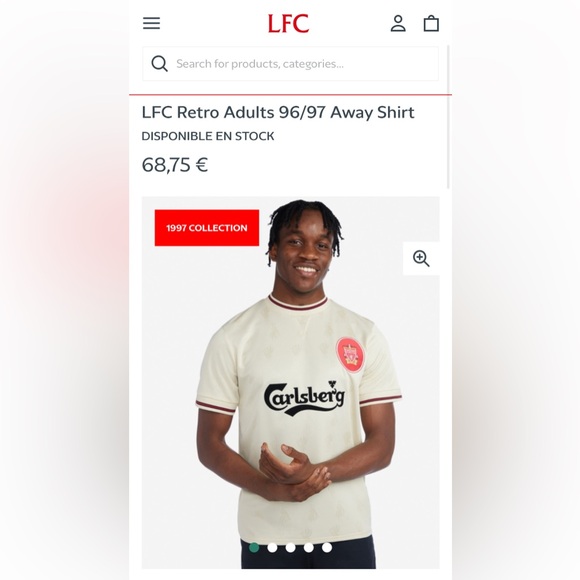 LFC Retro Adults 96/97 Away Shirt - Picture 1 of 5